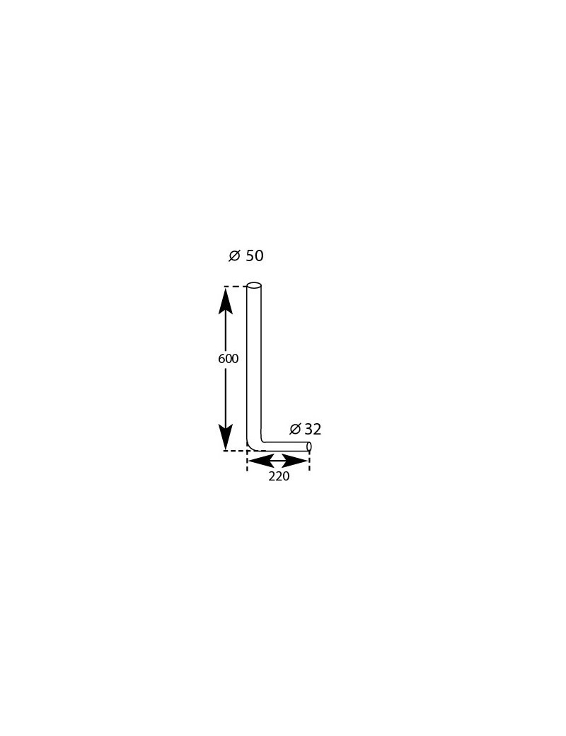 Tubo per cassetta a zaino d.50x32 mm.600x220.