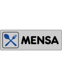 ETICHETTA ADESIVA "MENSA" cm 15x5