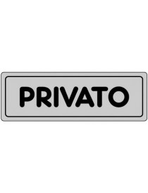 ETICHETTA ADESIVA "PRIVATO" cm 15x5