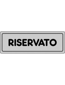 ETICHETTA ADESIVA "RISERVATO" cm 15x5