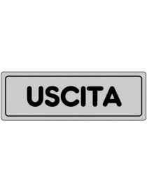 ETICHETTA ADESIVA "USCITA" cm 15x5