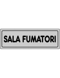 ETICHETTA ADESIVA "SALA FUMATORI" cm 15x5