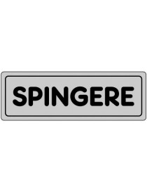 ETICHETTA ADESIVA "SPINGERE"