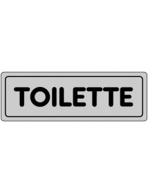 ETICHETTA ADESIVA "TOILETTE" cm 15x5