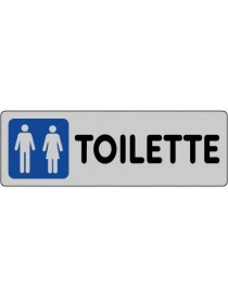 ETICHETTA ADESIVA "TOILETTE" cm 15x5