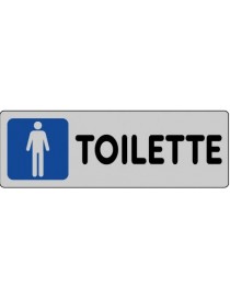 ETICHETTA ADESIVA "TOILETTE UOMO" cm 15x5