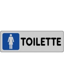 ETICHETTA ADESIVA "TOILETTE DONNA" cm 15x5