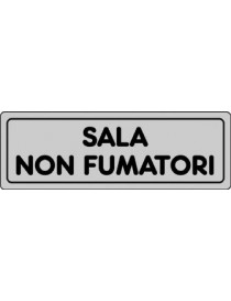 ETICHETTA ADESIVA "SALA NON FUMATORI" cm 15x5