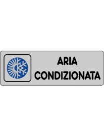 ETICHETTA ADESIVA "ARIA CONDIZIONATA" cm 15x5