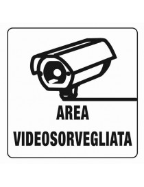 ETICHETTA ADESIVA PLEXIGLASS SECUR AREA VIDEOSORV.